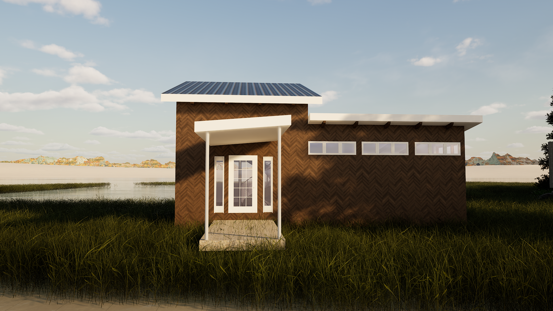 MICRO MOD CABIN - REAR VIEW